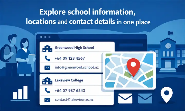 Explore schools across New Zealand